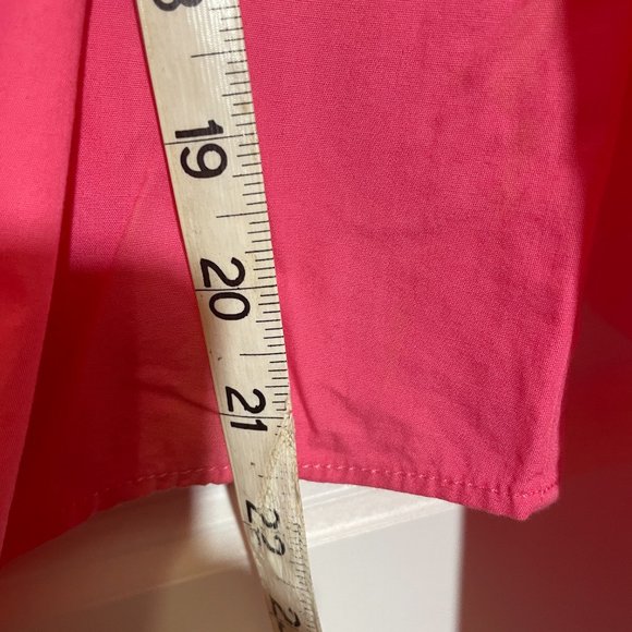 Tommy Hilfiger Jeans Pink Tie-front Long Sleeve Button Down Shirt XL - Picture 9 of 11